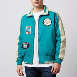 Lavon Sport Teal Cotton Jacket with Hotel Palace & Brisbane Hotel Patches Size L